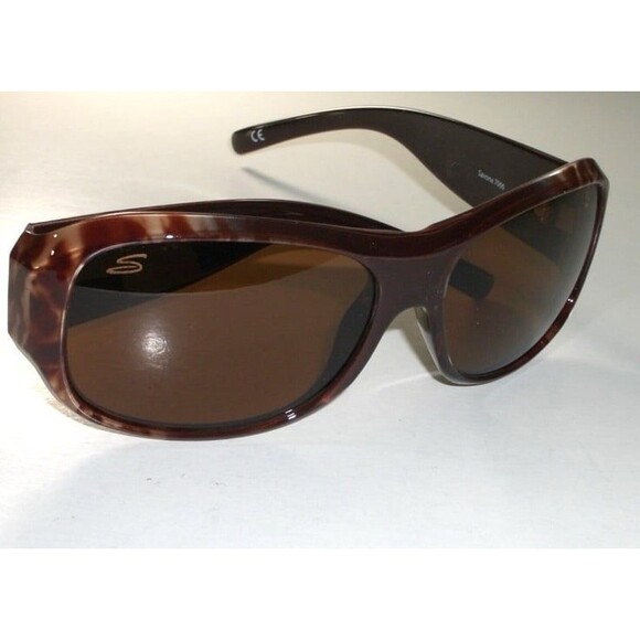 Serengeti Savona 7066 Rose Tone Quartz Polarized Wrap Sunglasses Like New - Picture 1 of 9